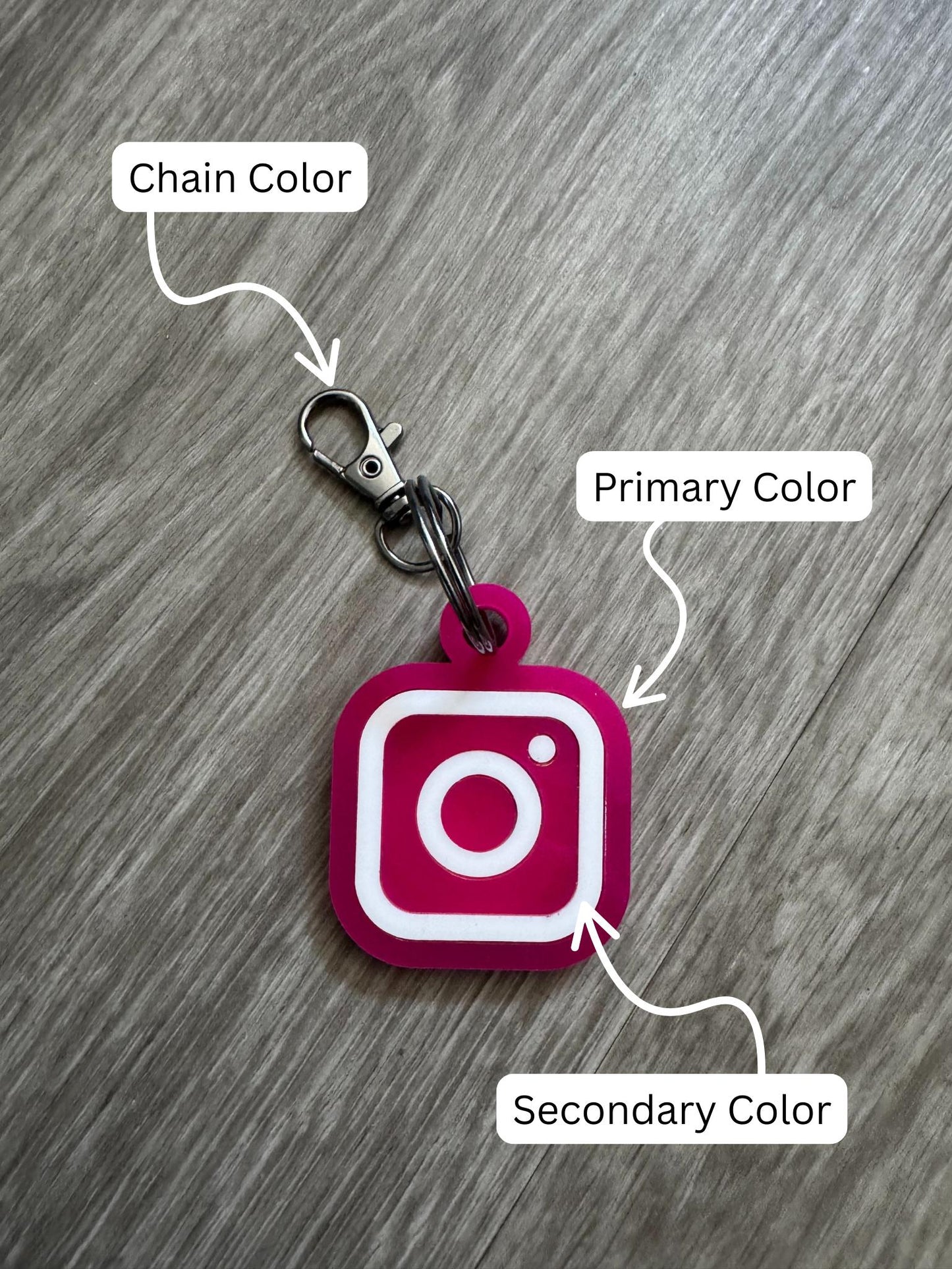 Customizable Instagram Keychain - FREE SHIPPING