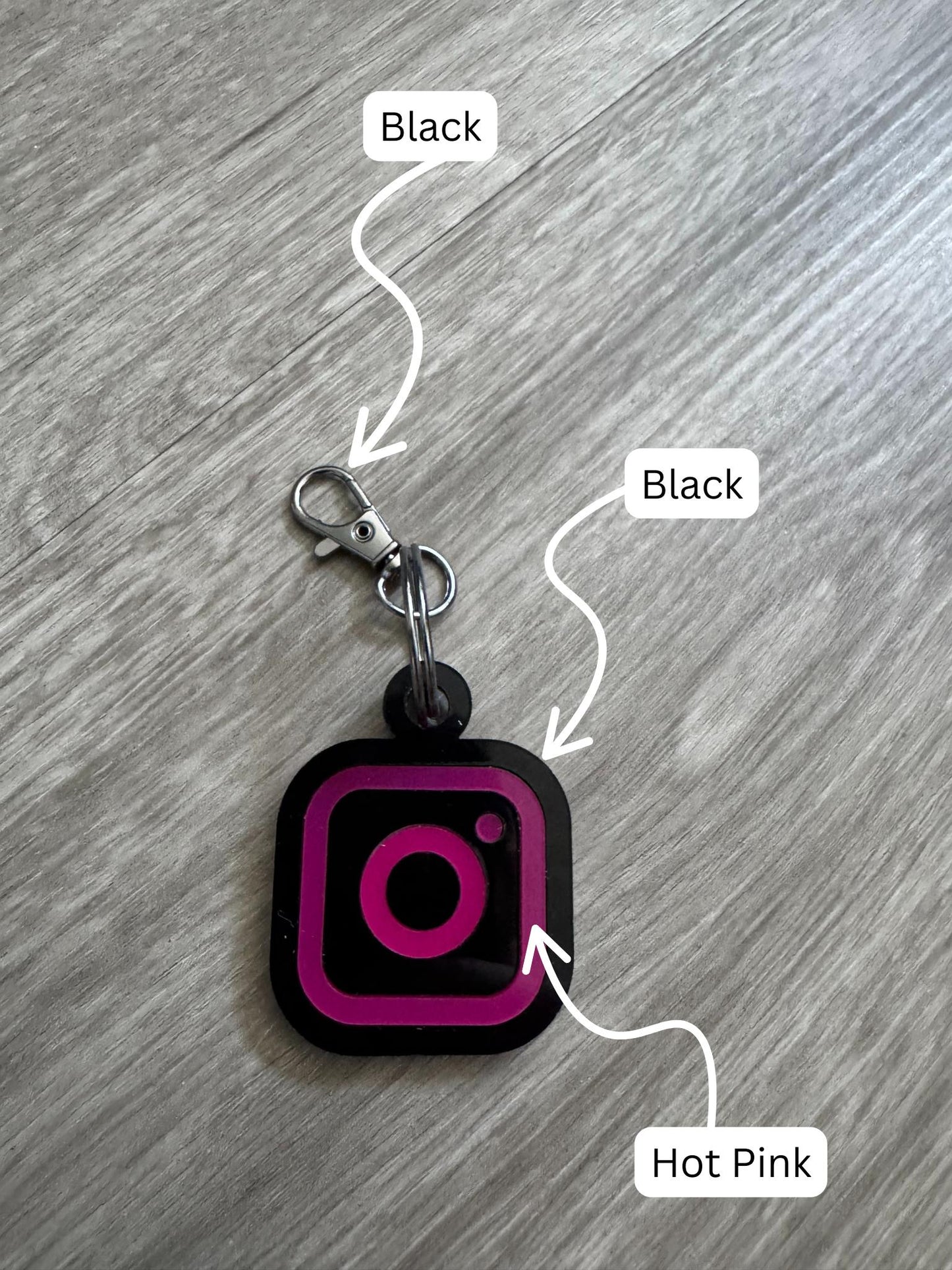 Customizable Instagram Keychain - FREE SHIPPING