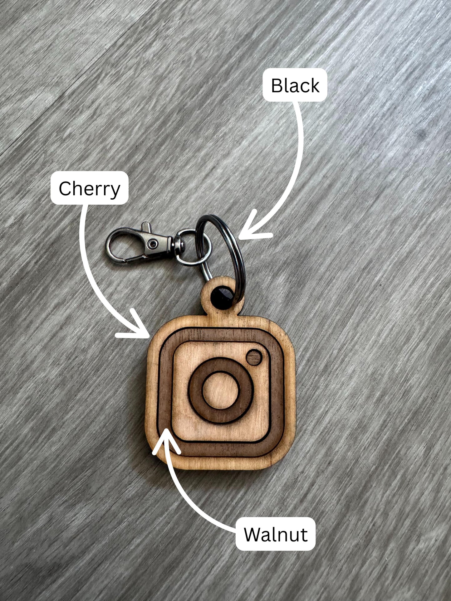 Customizable Instagram Keychain - FREE SHIPPING