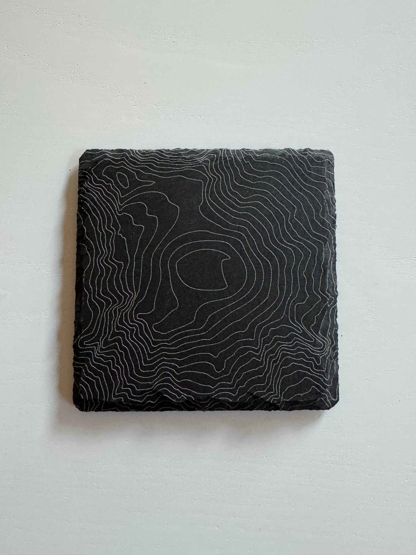 Rainier Topographic Slate Coaster