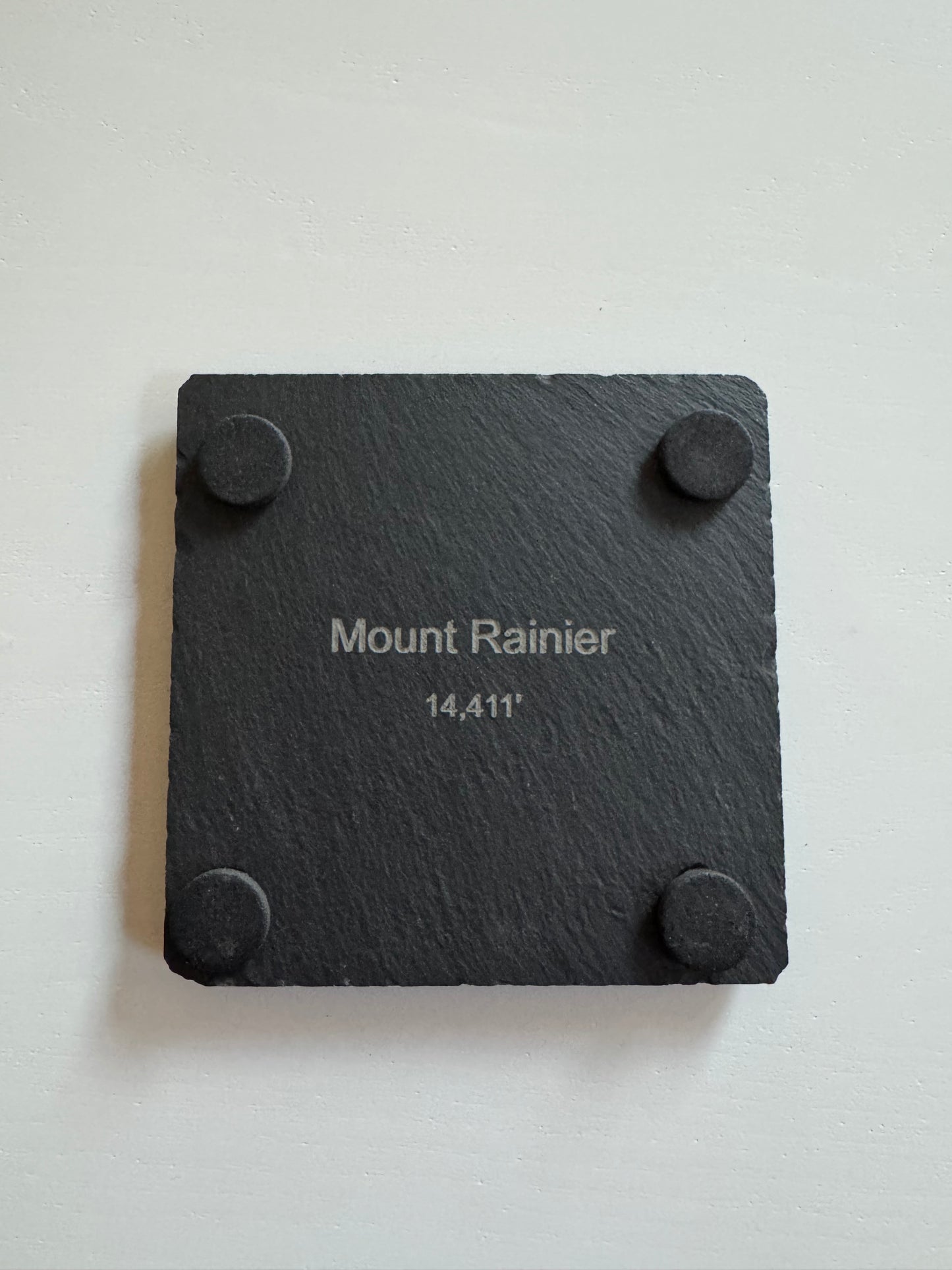 Rainier Topographic Slate Coaster