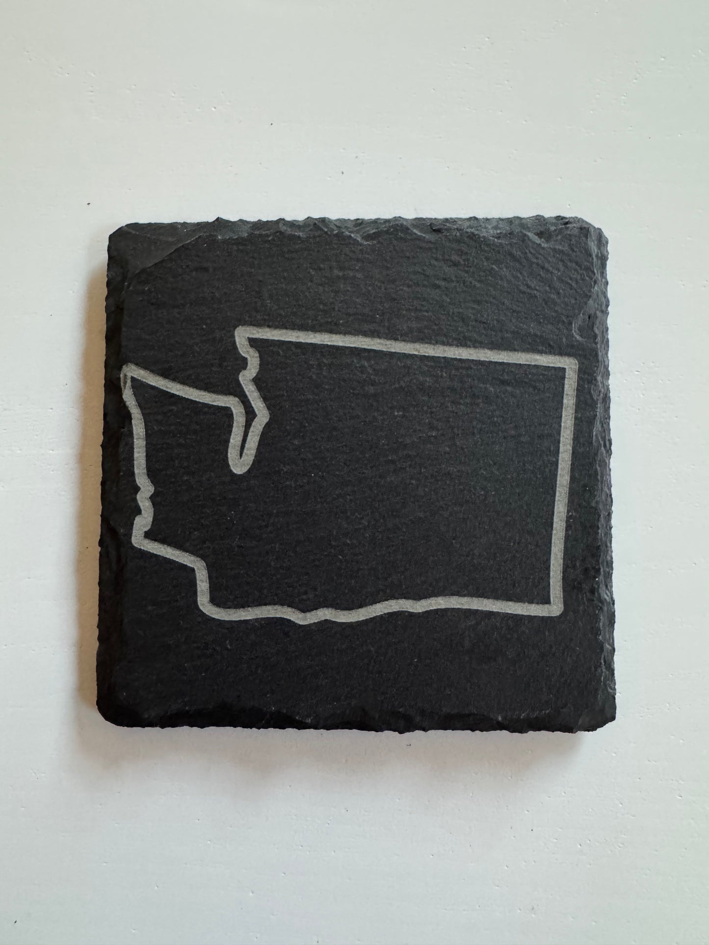 Washington Outline Slate Coaster