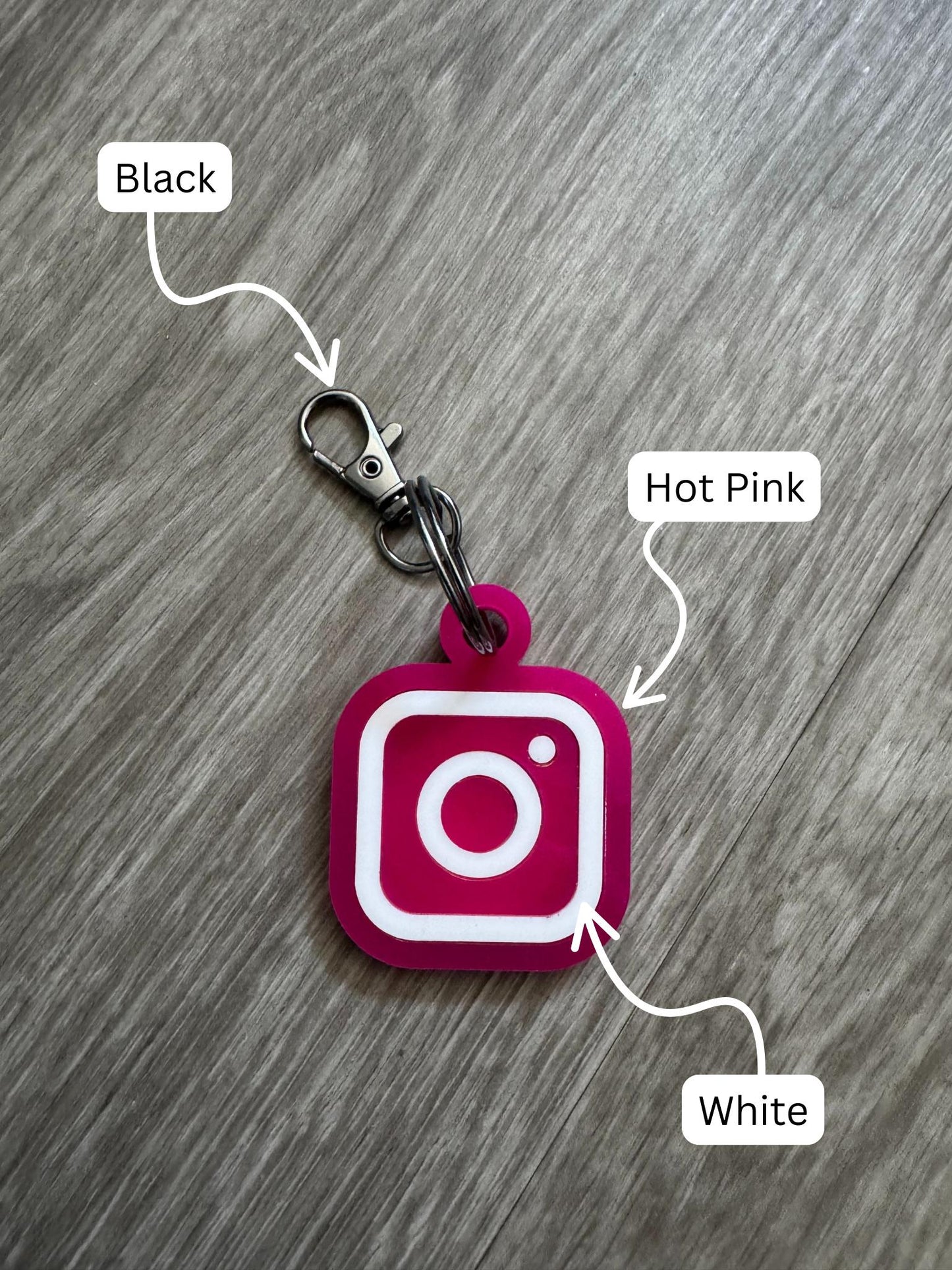 Customizable Instagram Keychain - FREE SHIPPING