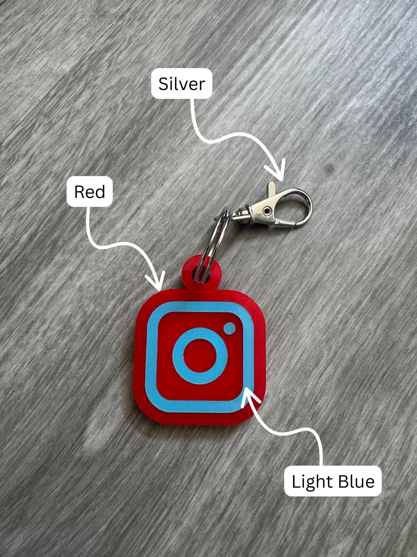 Customizable Instagram Keychain - FREE SHIPPING