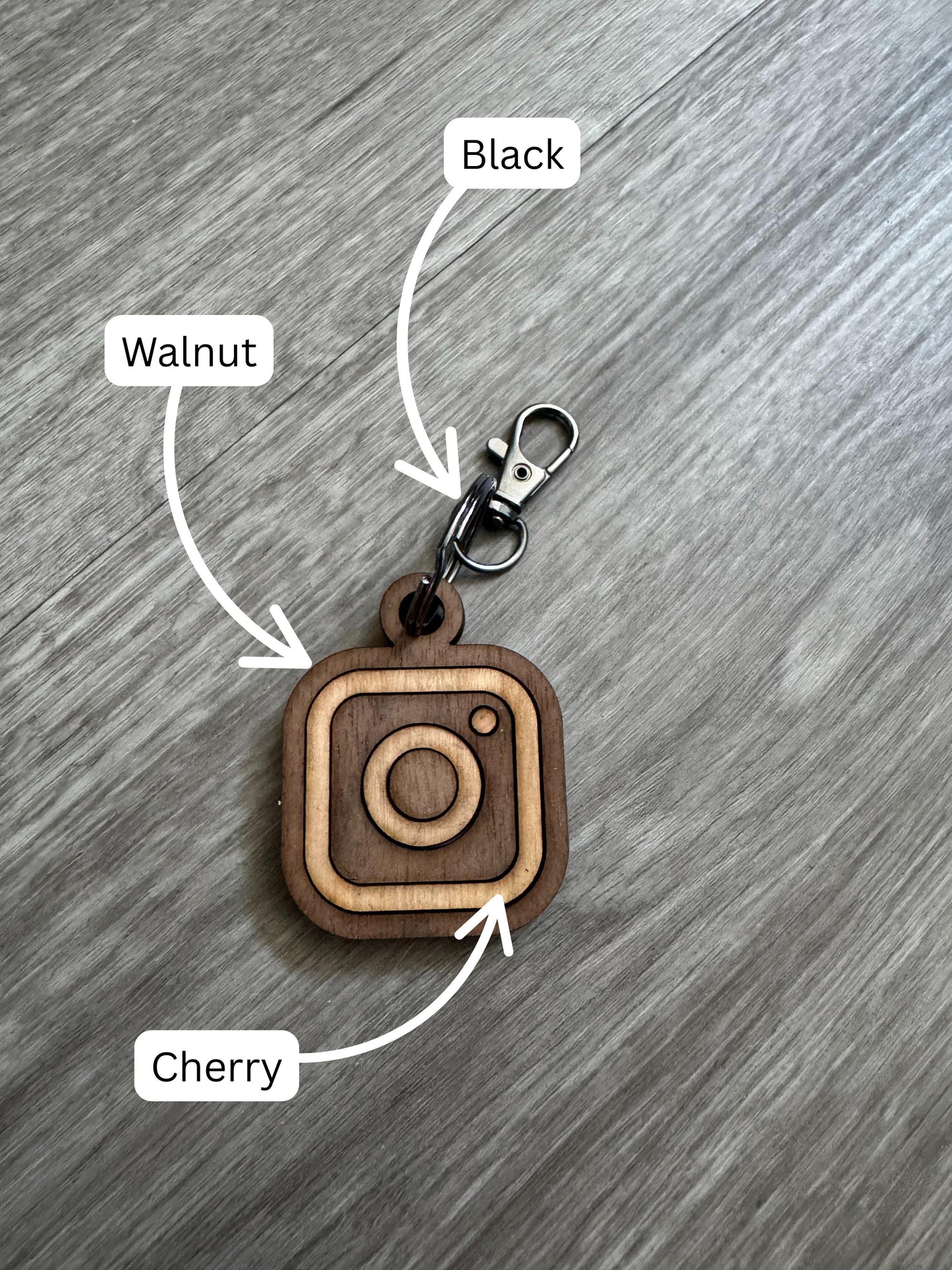 Customizable Instagram Keychain - FREE SHIPPING