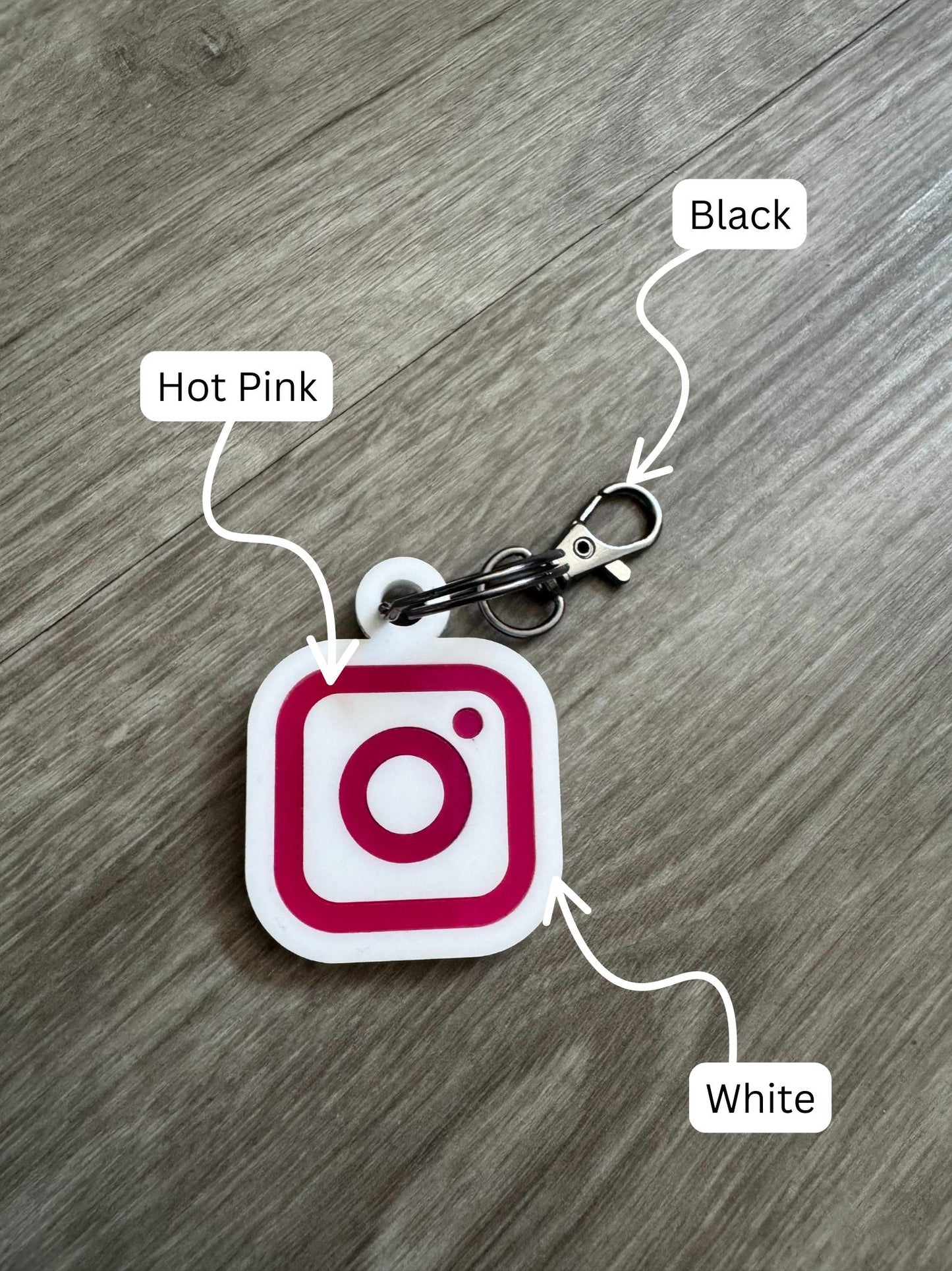 Customizable Instagram Keychain - FREE SHIPPING